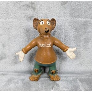 Vintage 1950's Baylor Bears W. Germay Made Mascot Figure Rare Hard Rubber Fig